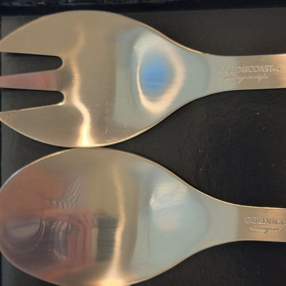Gold Coast Always In Style 2 PC Gift Set Salad Spoon Fork Serving Set 0005CR New - Picture 3 of 9